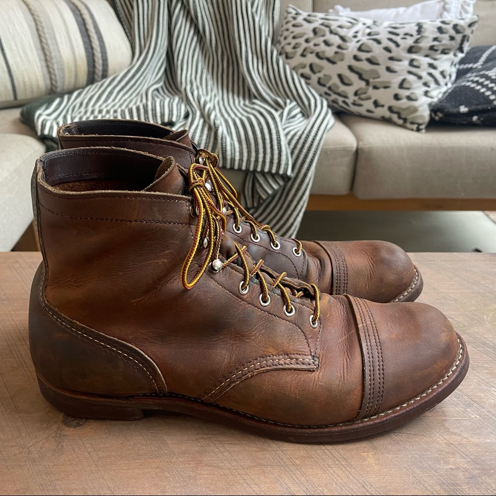 Red Wing IronRanger Heritage style 8085 6 inch boot in copper